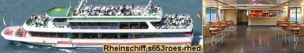 Schiffsweinprobe auf dem Rhein bei R�desheim